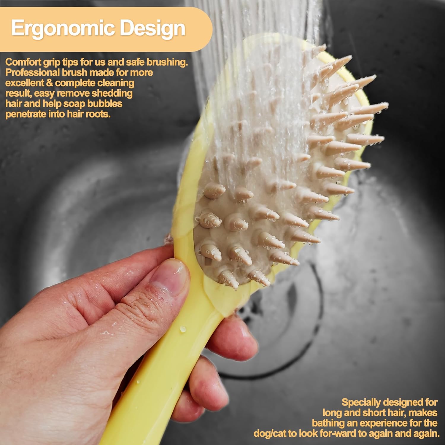 Pet Silicone Shampoo Brush    