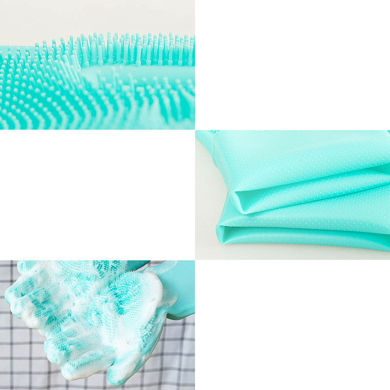 silicone dog grooming gloves