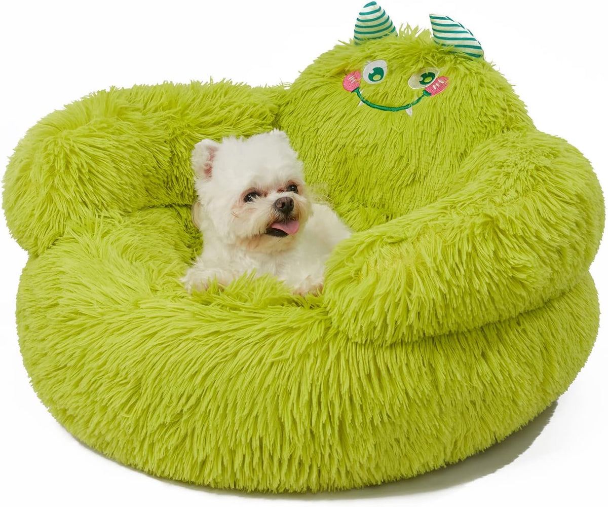 Calming Donut Pet Bed for Dogs & Cats