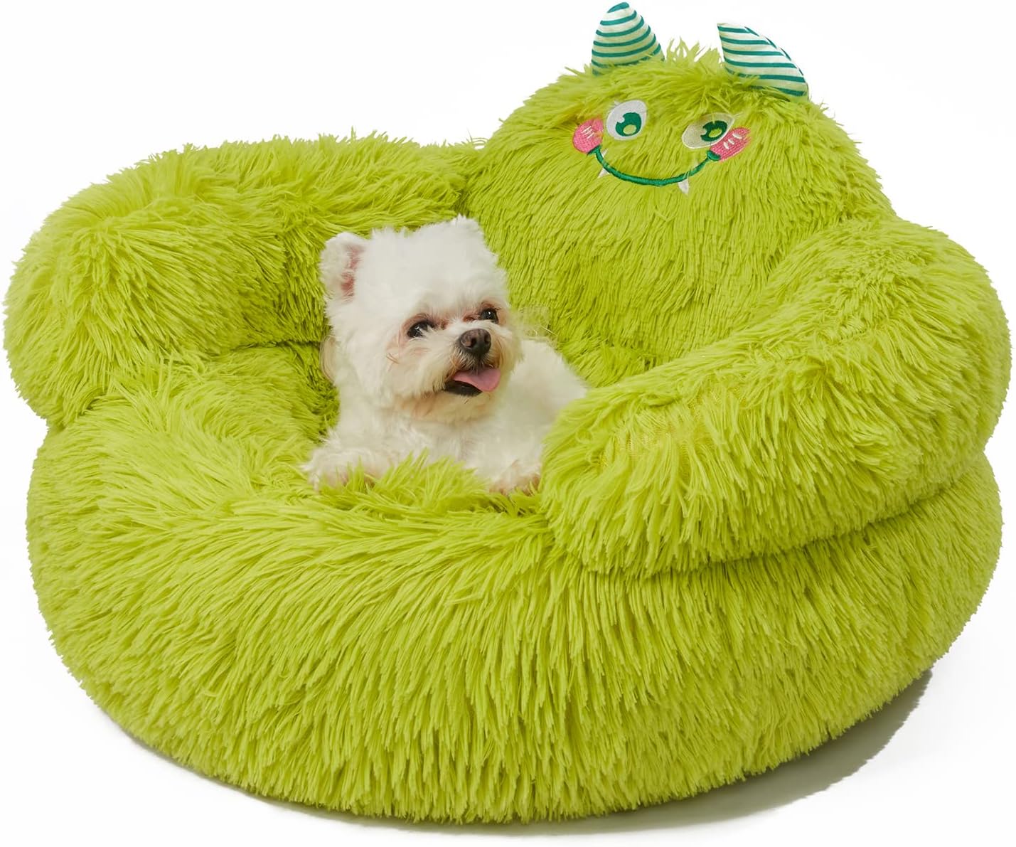 Calming Donut Pet Bed for Dogs & Cats