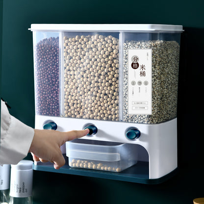 Wall-Mounted Grain Storage Container 