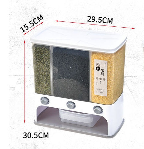 Wall-Mounted Grain Storage Container 