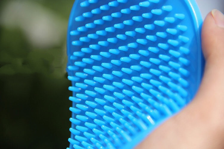 Rubber Pet Bath Brush Cover Hand Massage