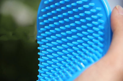 Rubber Pet Bath Brush Cover Hand Massage