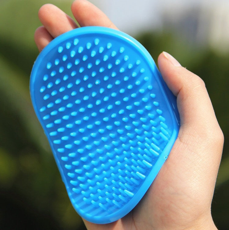 Rubber Pet Bath Brush Cover Hand Massage