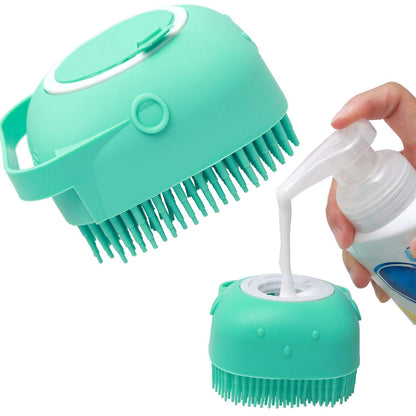 pet dog shampoo massager brush
