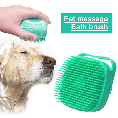pet dog shampoo massager brush