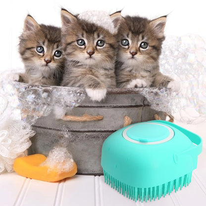 pet dog shampoo massager brush