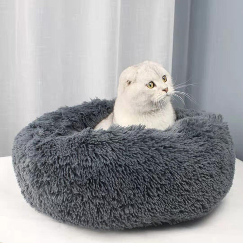 Washable Round plush kennel   