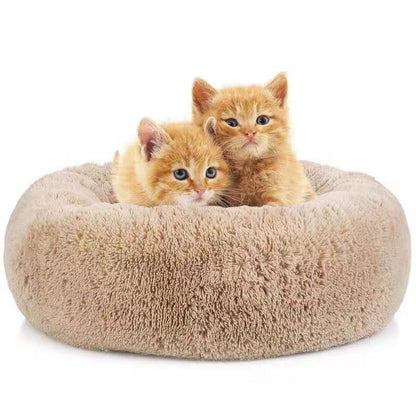 Washable Round plush kennel   