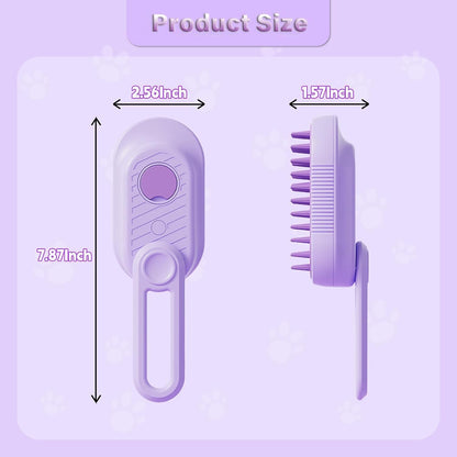 Cat Steam Brush For Shedding  