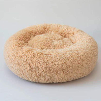 Washable Round plush kennel   