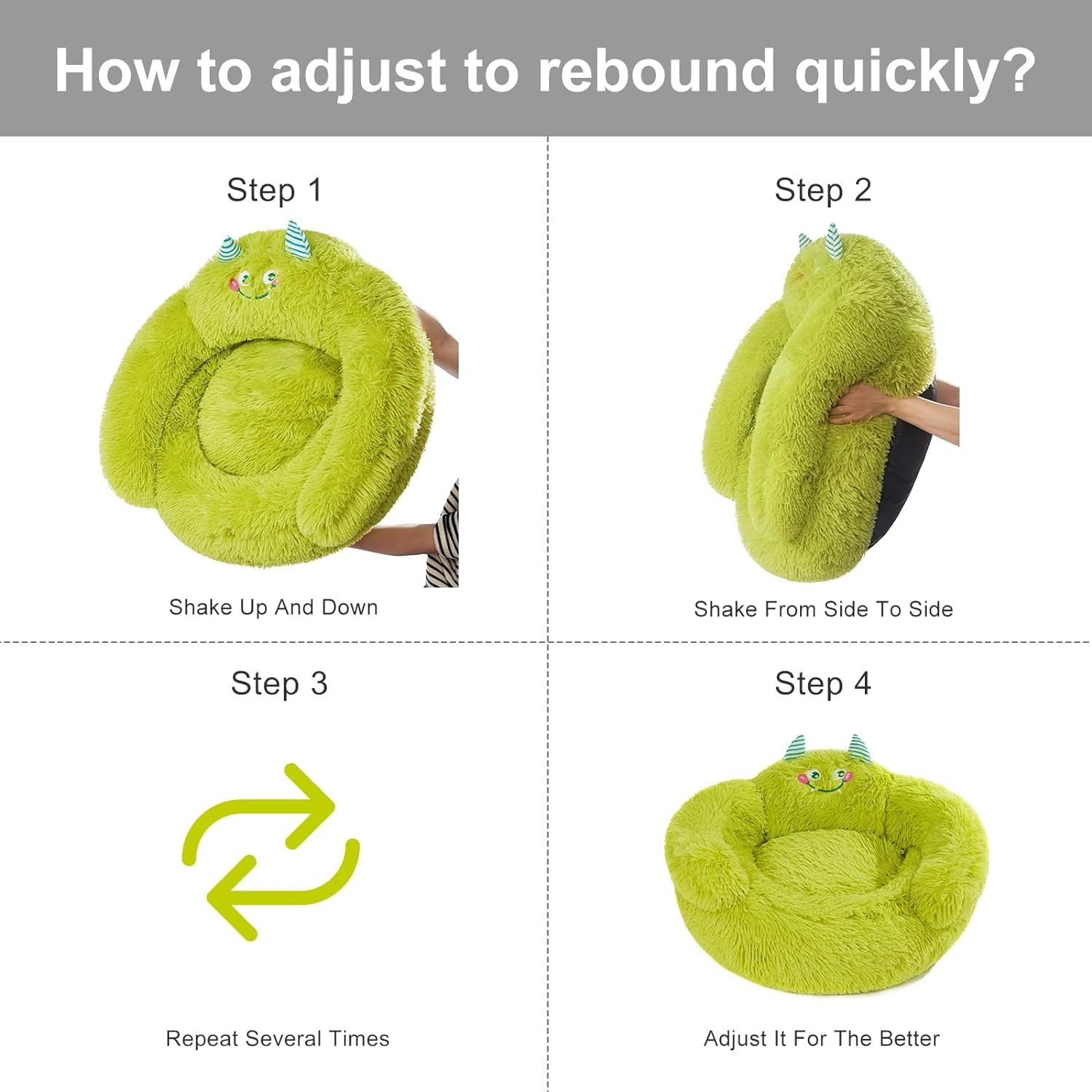 Calming Donut Pet Bed for Dogs & Cats