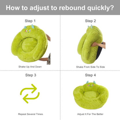 Calming Donut Pet Bed for Dogs & Cats