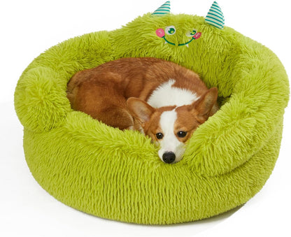 Calming Donut Pet Bed for Dogs & Cats