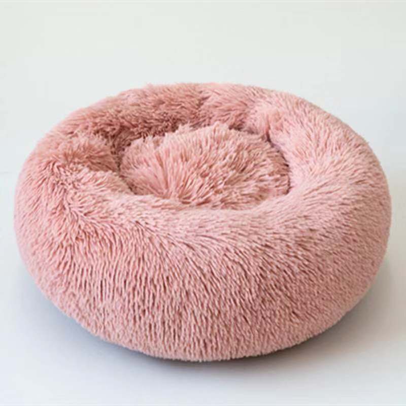 Washable Round plush kennel   