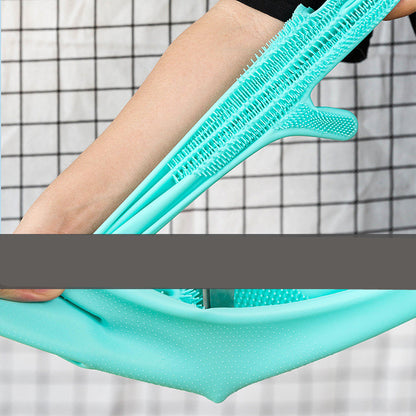 silicone dog grooming gloves