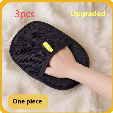 Pet Hair Remover Mitt Pet Hair Remover Dual-Sided Efficient Cleaning: The pet grooming gloves feature a dual-sided design that quickly removes loose fur, ensuring a thorough clean. The soft silicone bristles provide gentle care for your pe