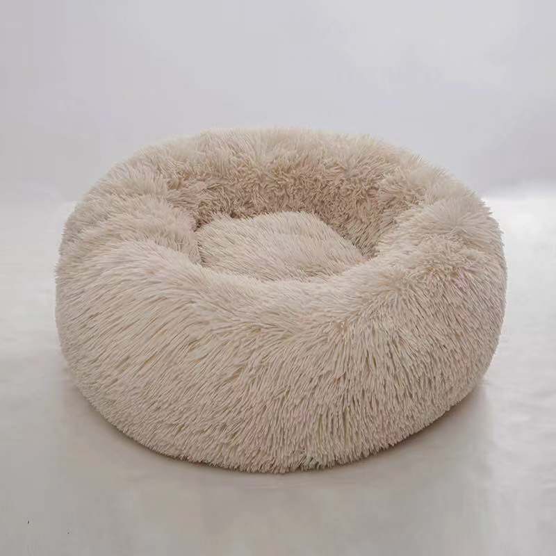 Washable Round plush kennel   