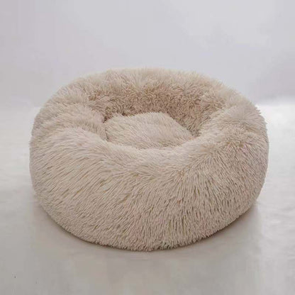 Washable Round plush kennel   