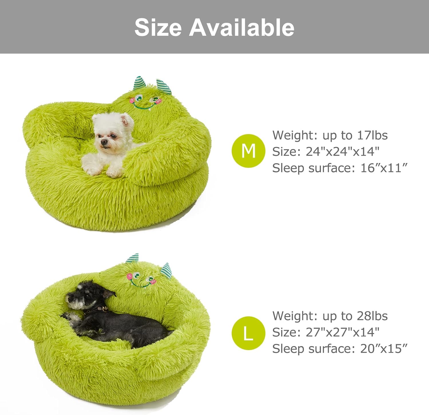 Calming Donut Pet Bed for Dogs & Cats