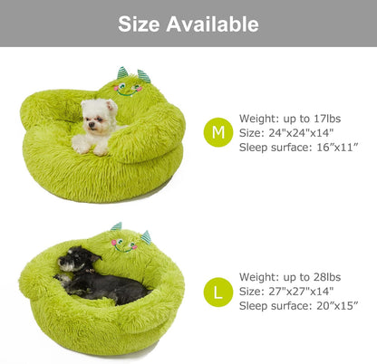 Calming Donut Pet Bed for Dogs & Cats