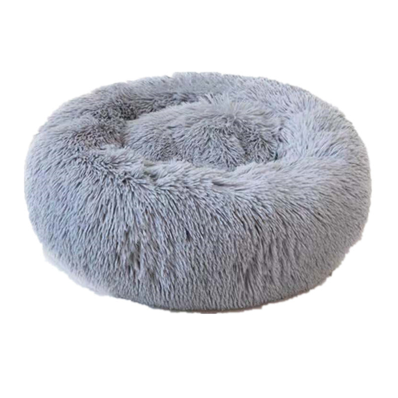Washable Round plush kennel   