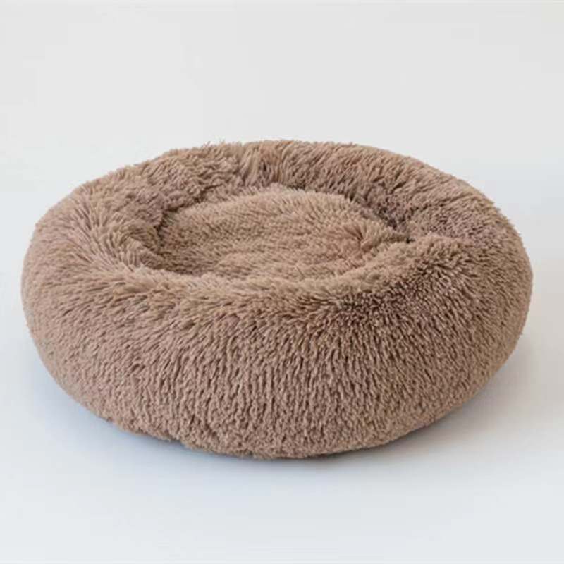 Washable Round plush kennel   