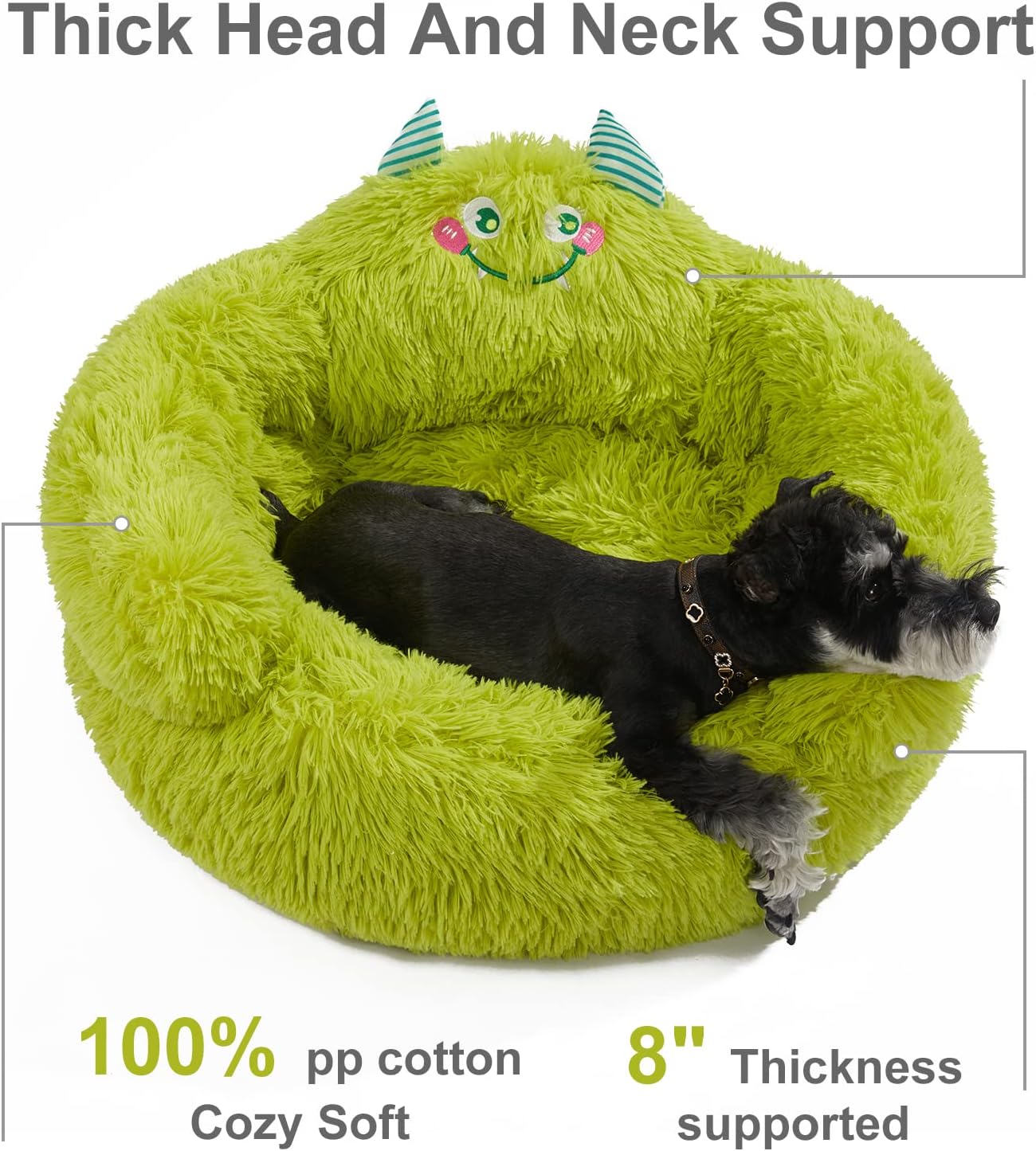 Calming Donut Pet Bed for Dogs & Cats