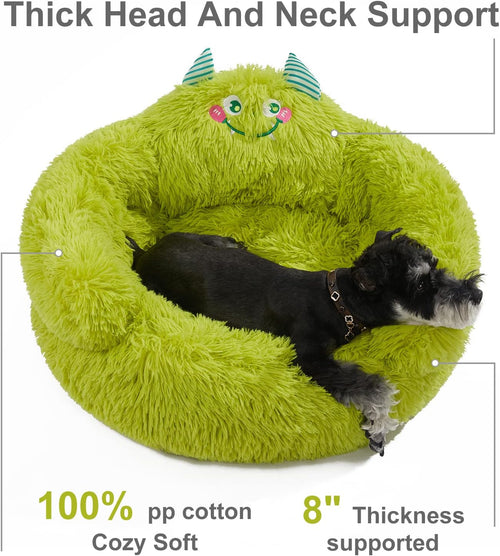 Calming Donut Pet Bed for Dogs & Cats