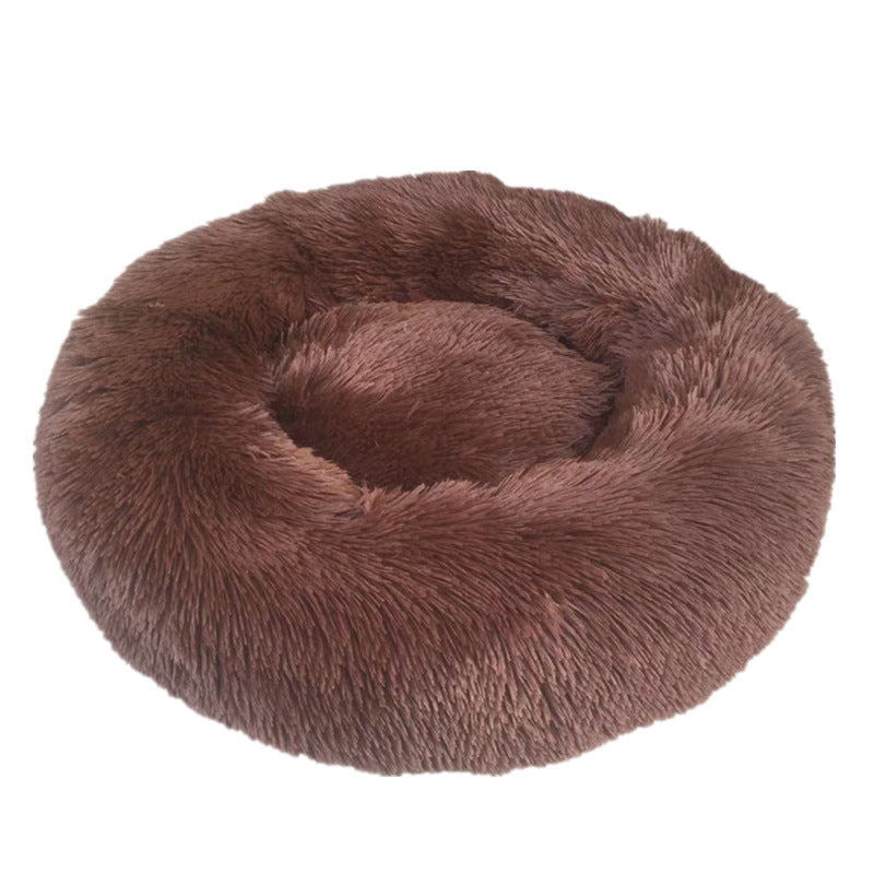 Washable Round plush kennel   