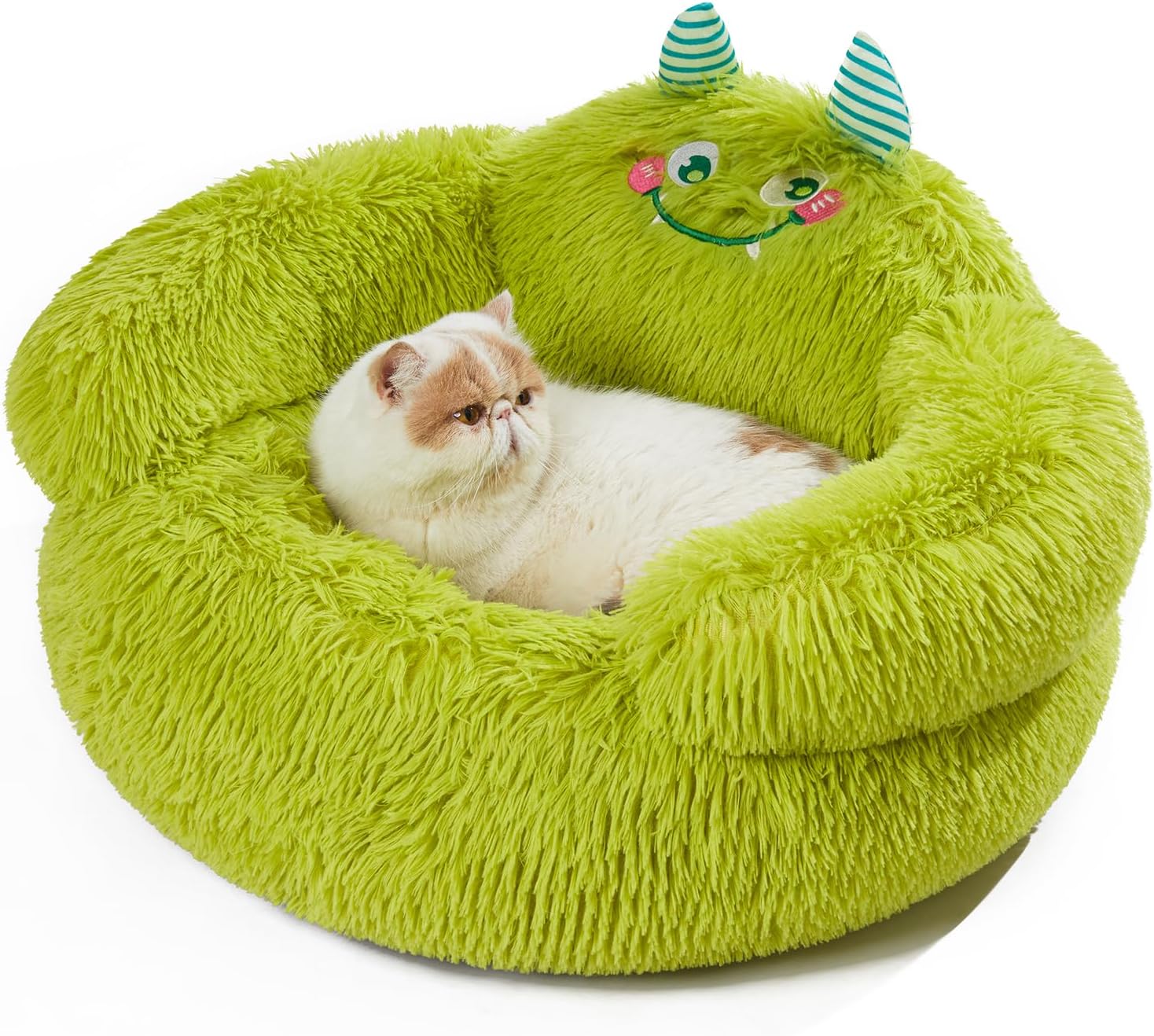 Calming Donut Pet Bed for Dogs & Cats