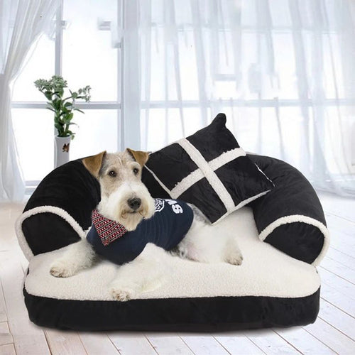 Soft Dog & Cat Bed Warm Winter Pet Sofa