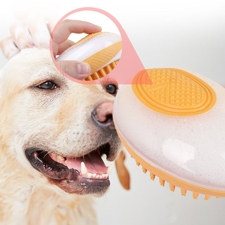 Dog Cat Bath Brush 2-in-1 Pet SPA 