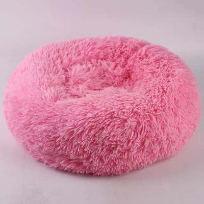 Washable Round plush kennel   