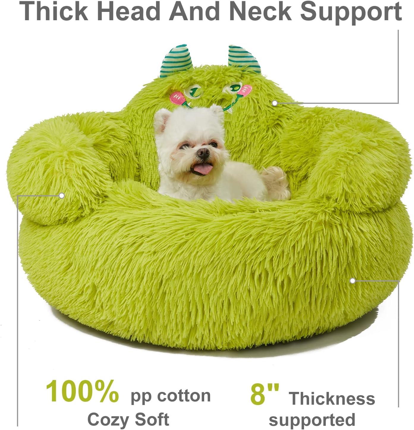 Calming Donut Pet Bed for Dogs & Cats