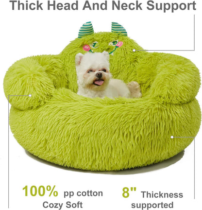 Calming Donut Pet Bed for Dogs & Cats