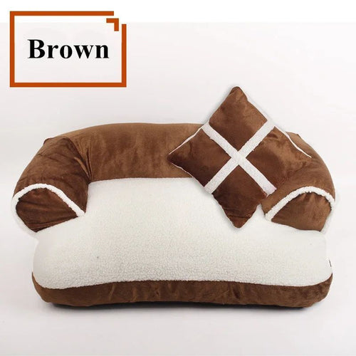 Soft Dog & Cat Bed Warm Winter Pet Sofa