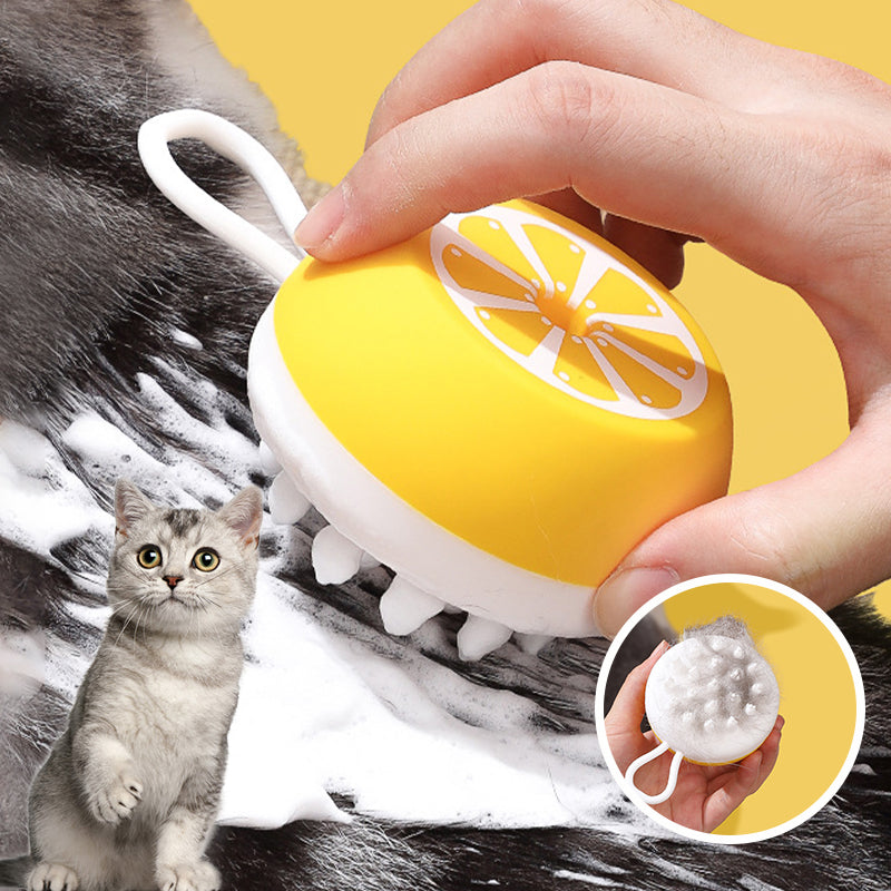 Pet Dog Cat Bath Brush 2-in-1 