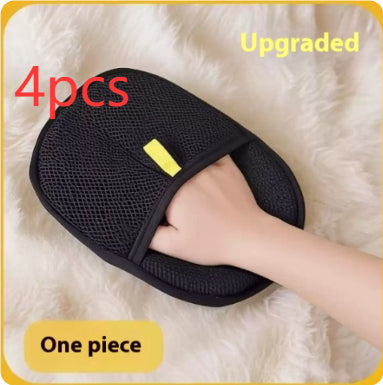 Pet Hair Remover Mitt Pet Hair Remover Dual-Sided Efficient Cleaning: The pet grooming gloves feature a dual-sided design that quickly removes loose fur, ensuring a thorough clean. The soft silicone bristles provide gentle care for your pe