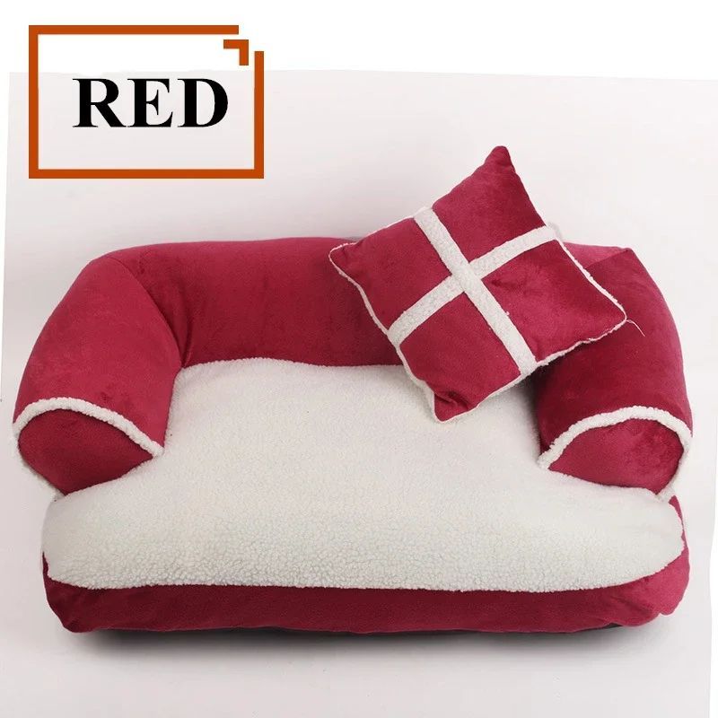 Soft Dog & Cat Bed Warm Winter Pet Sofa
